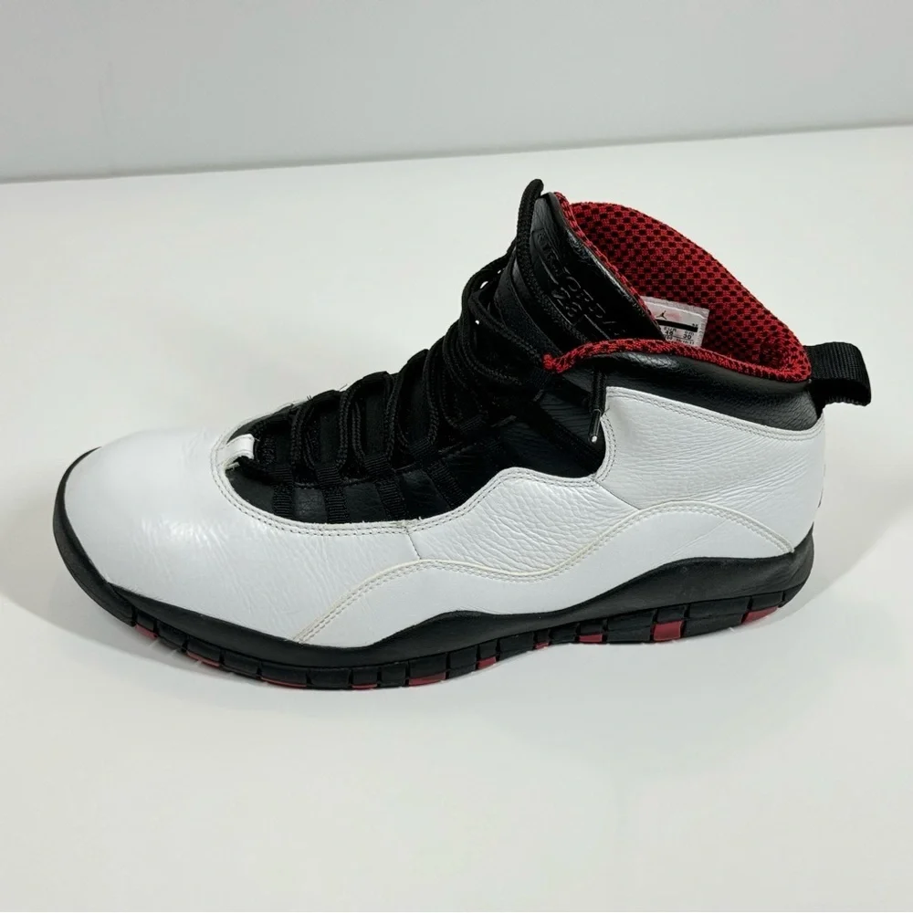 Air Jordan Retro 10 White/Varsity Red-Black Sneakers - Picture 8 of 16